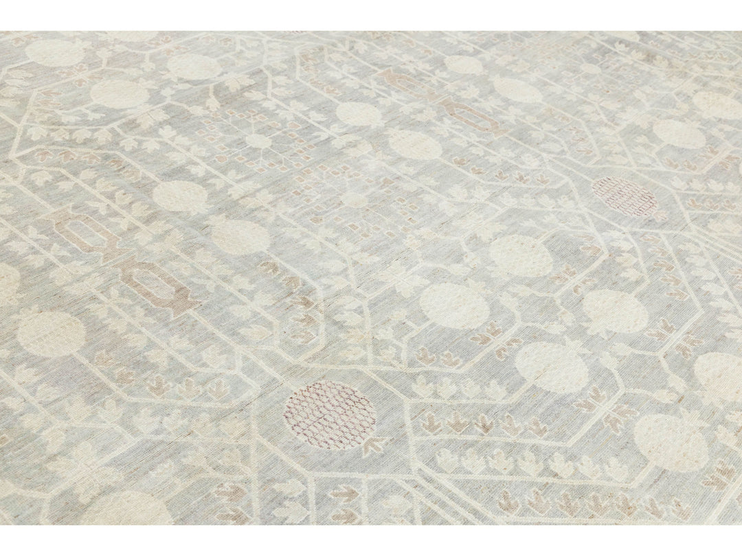 Modern Khotan Wool Rug 17 X 20