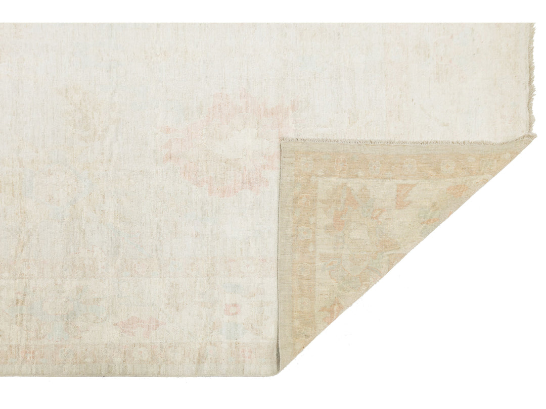 Modern Oushak Wool Rug 10 X 13