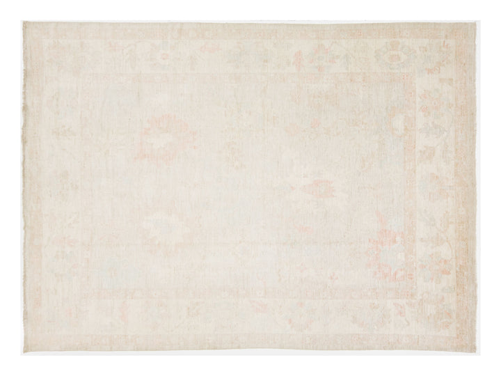 Modern Oushak Wool Rug 10 X 13