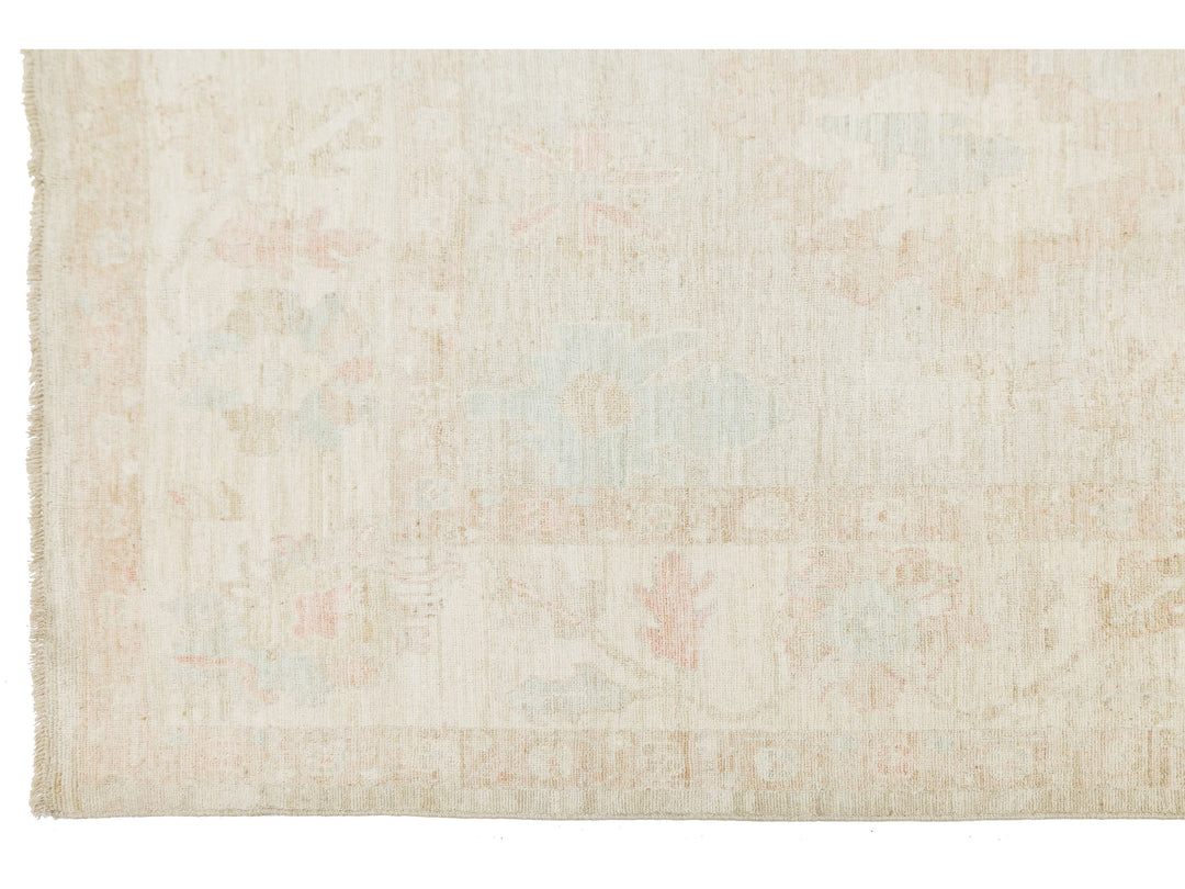 Modern Oushak Wool Rug 10 X 13