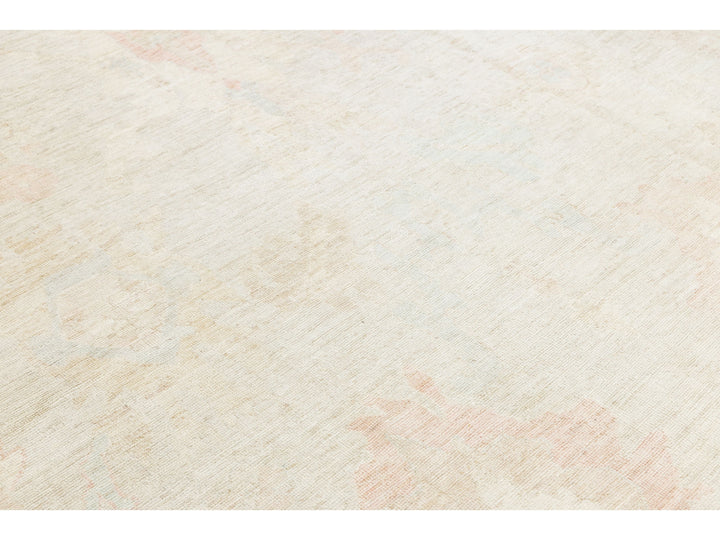 Modern Oushak Wool Rug 10 X 13