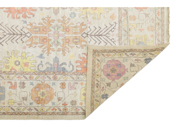 Modern Oushak Wool Rug 12 X 16