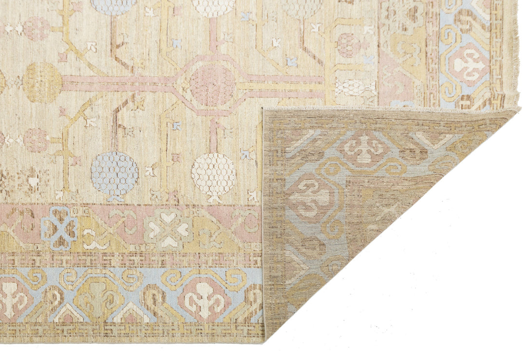 Modern Khotan Wool Rug 13 X 15