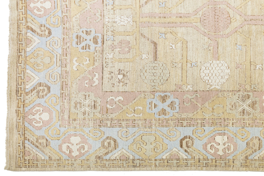 Modern Khotan Wool Rug 13 X 15