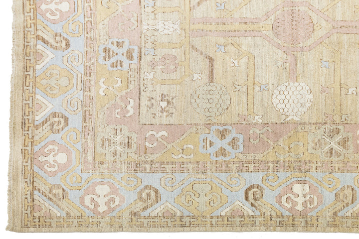 Modern Khotan Wool Rug 13 X 15