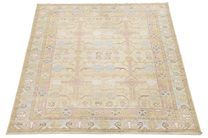 Modern Khotan Wool Rug 13 X 15