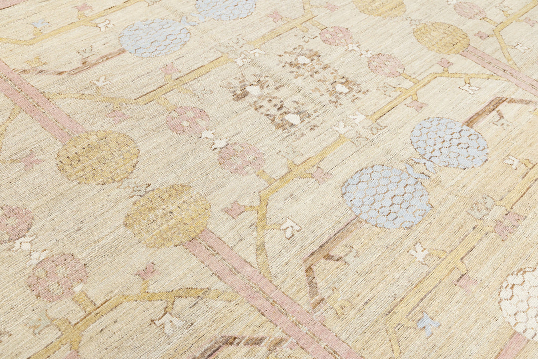 Modern Khotan Wool Rug 13 X 15