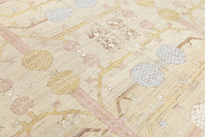 Modern Khotan Wool Rug 13 X 15