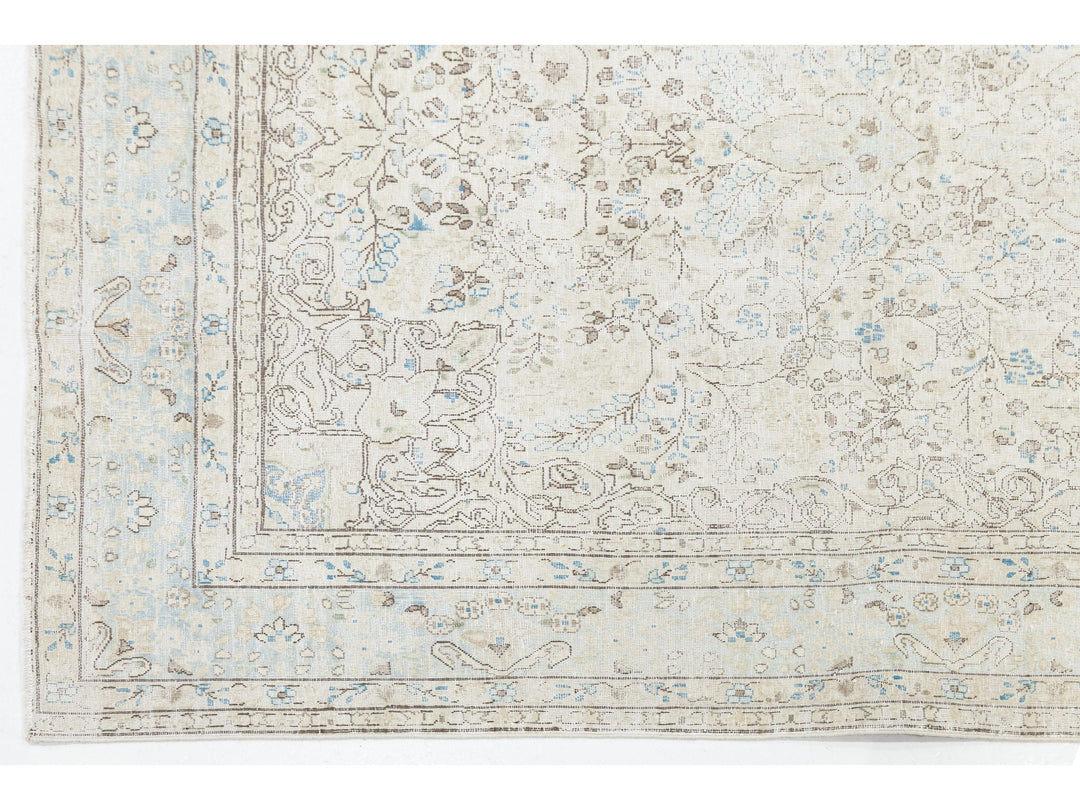 Antique Kerman Wool Rug 6 X 9