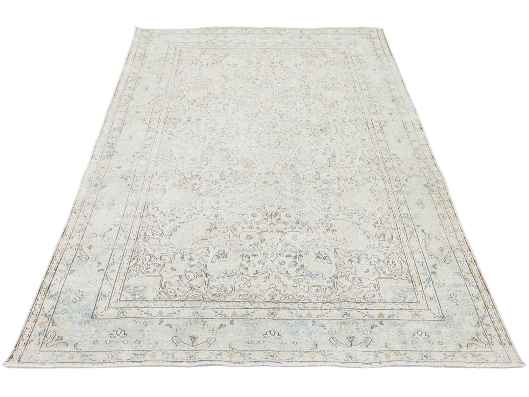 Antique Kerman Wool Rug 6 X 9
