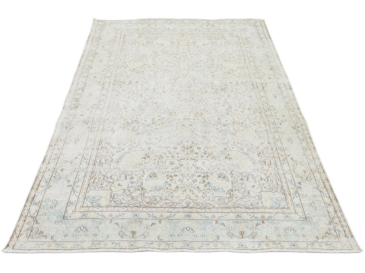 Antique Kerman Wool Rug 6 X 9