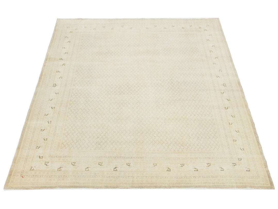 Antique Tabriz Wool Rug 8 X 10