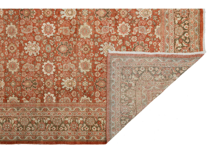 Antique Persian Mahal Wool Rug 10 X 13