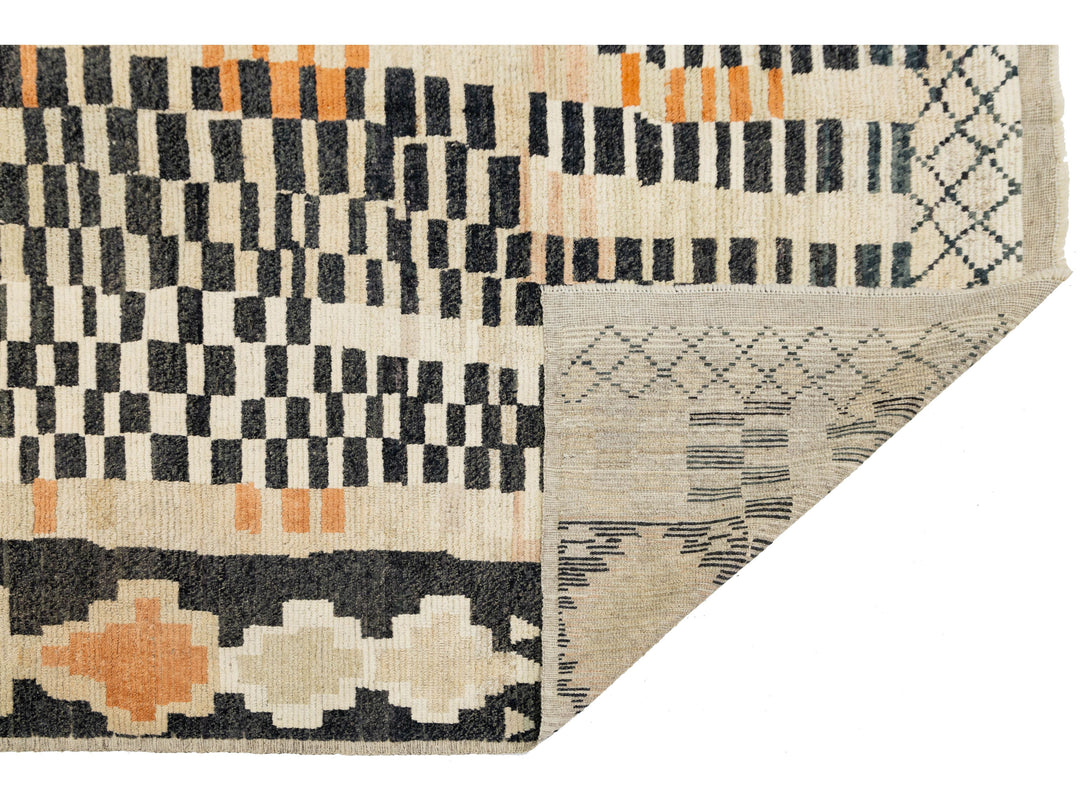 Modern Moroccan Wool Rug 8 X 10
