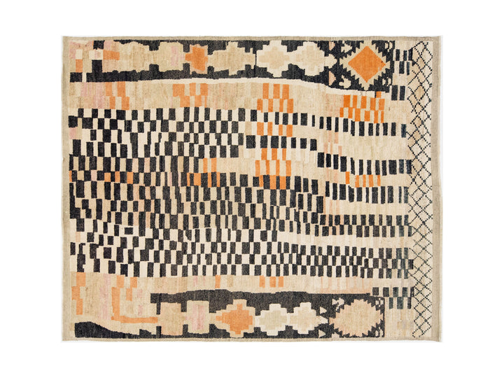 Modern Moroccan Wool Rug 8 X 10