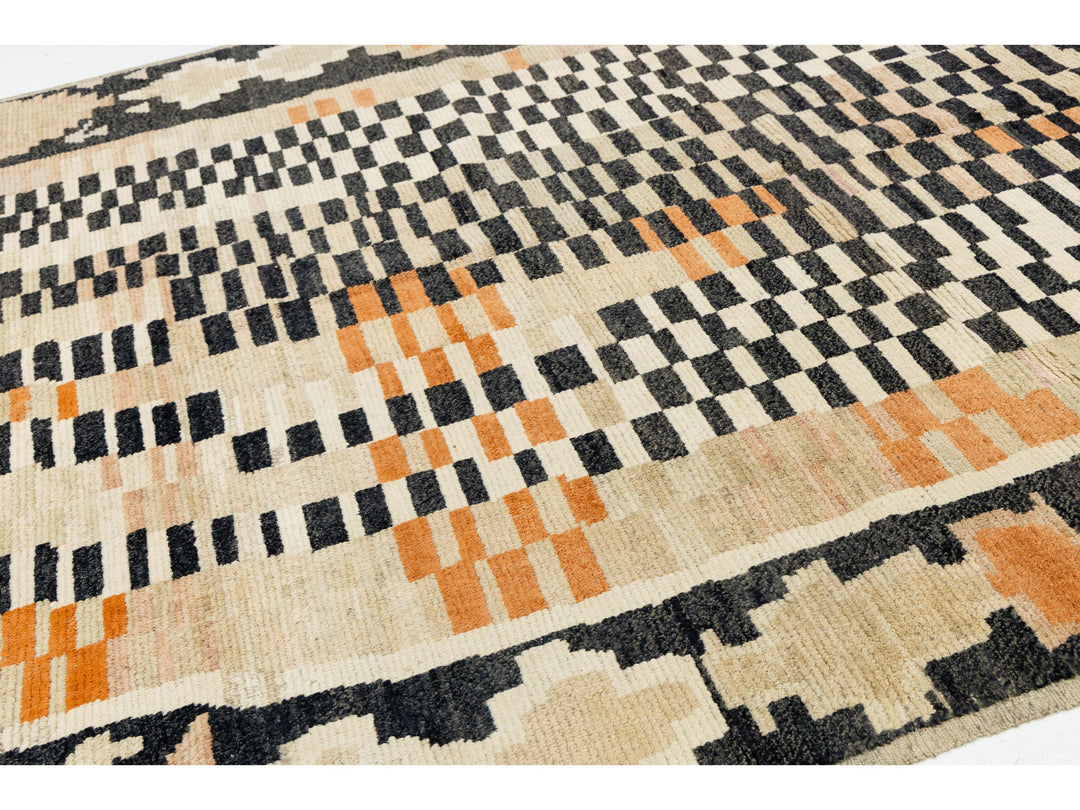 Modern Moroccan Wool Rug 8 X 10