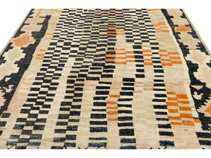 Modern Moroccan Wool Rug 8 X 10