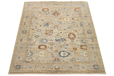 Modern Artisan Indian Wool and Silk Rug 12 X 15