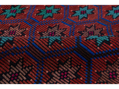 Vintage Kilim Flatweave Wool Runner 3 X 12