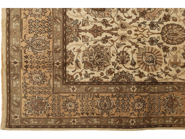 Antique Tabriz Wool Rug 10 X 13