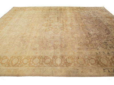 Antique Tabriz Wool Rug 10 X 13