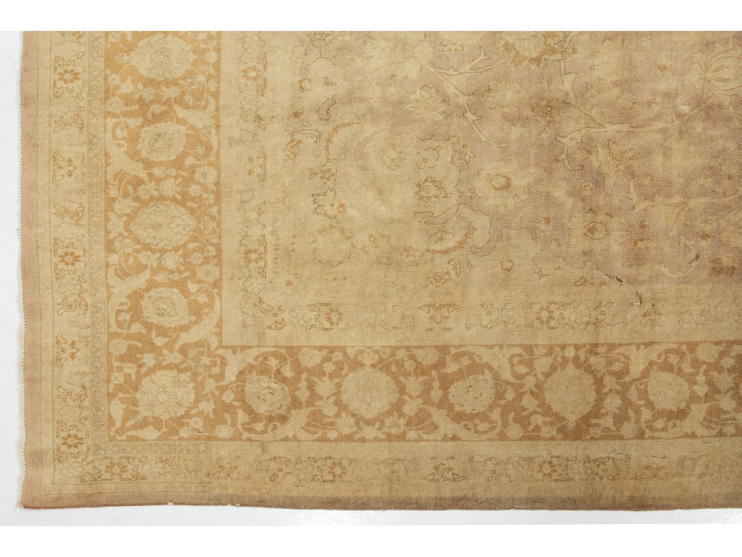 Antique Tabriz Wool Rug 10 X 13