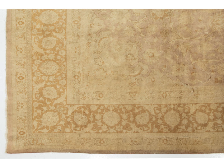 Antique Tabriz Wool Rug 10 X 13