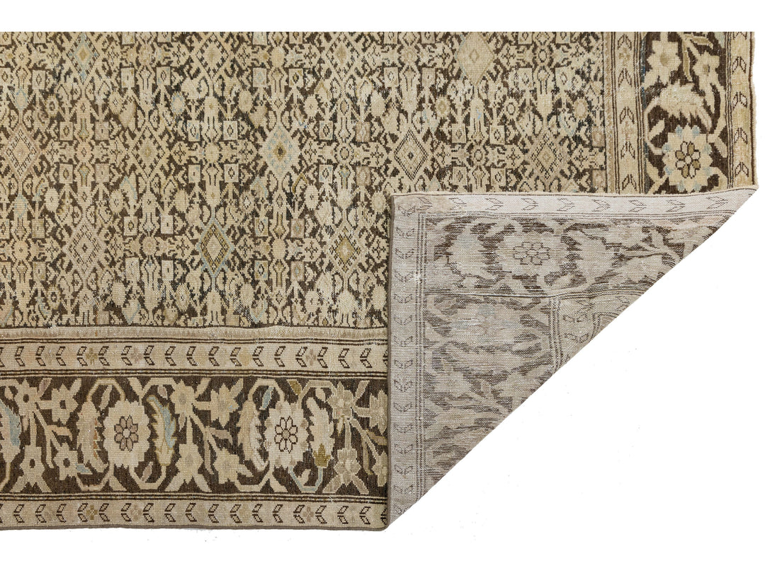 Antique Malayer Wool Rug 7 X 13