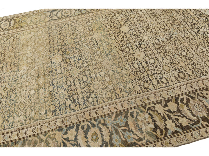Antique Malayer Wool Rug 7 X 13