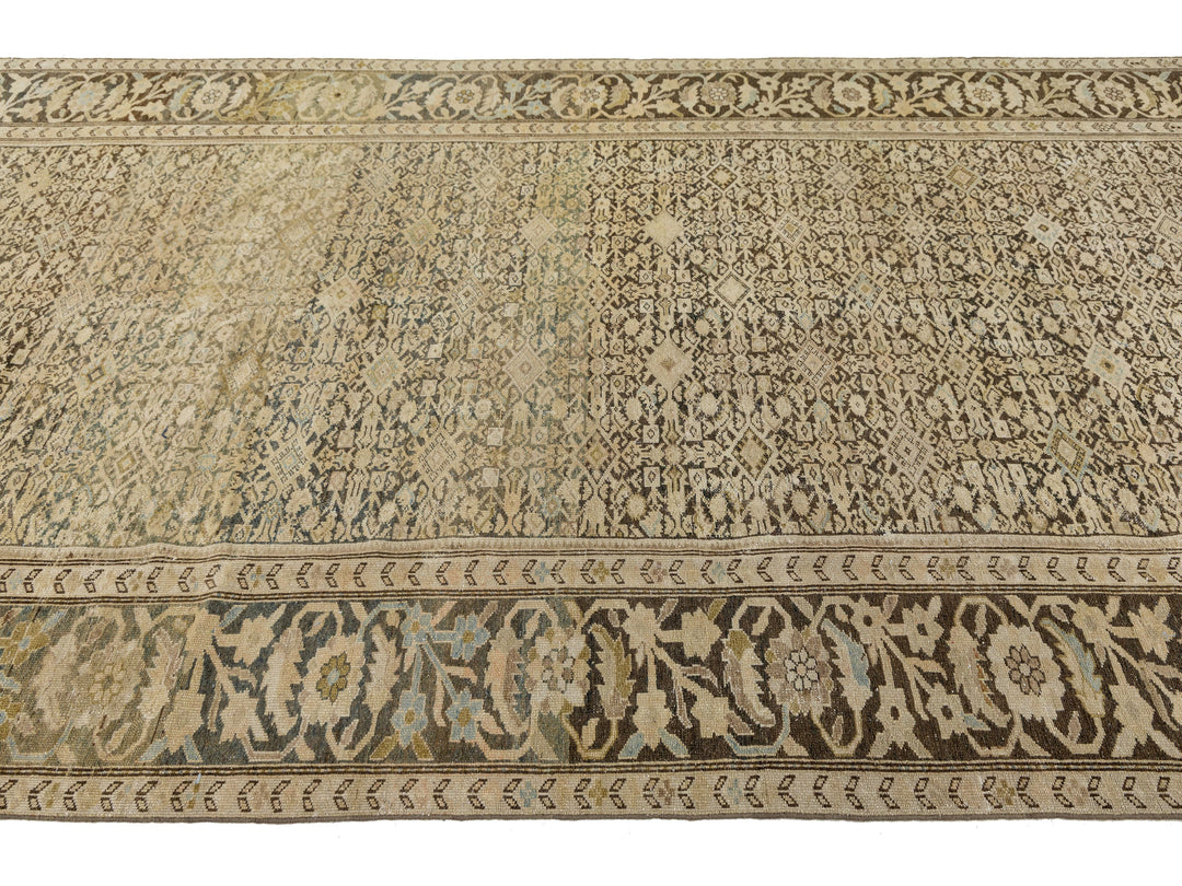 Antique Malayer Wool Rug 7 X 13