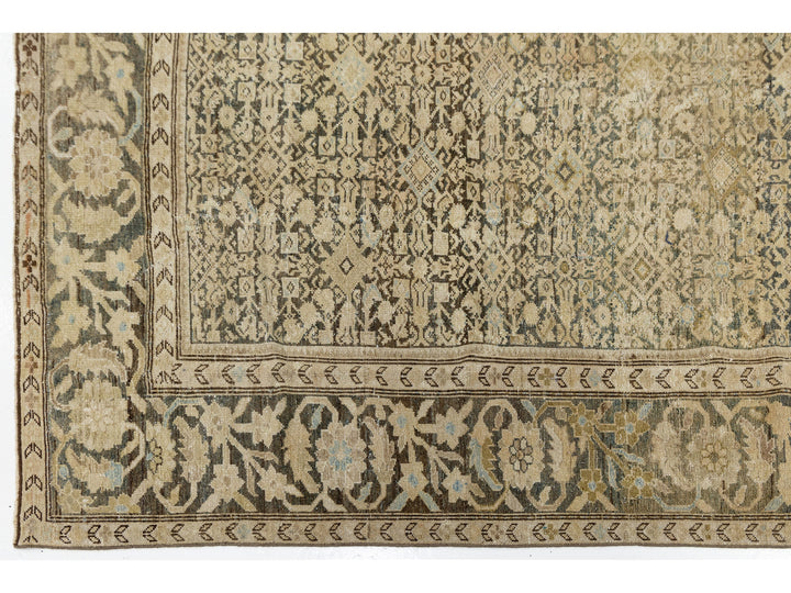 Antique Malayer Wool Rug 7 X 13