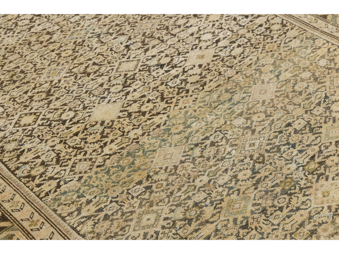 Antique Malayer Wool Rug 7 X 13