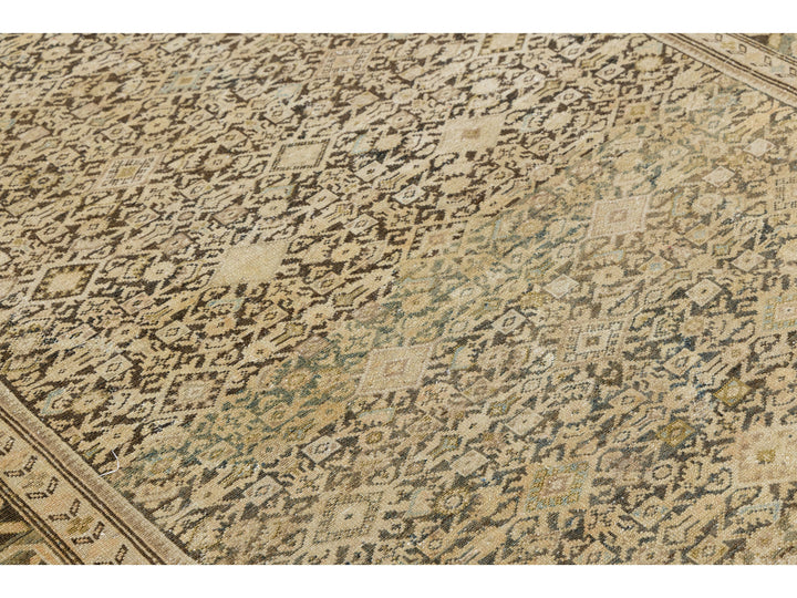 Antique Malayer Wool Rug 7 X 13