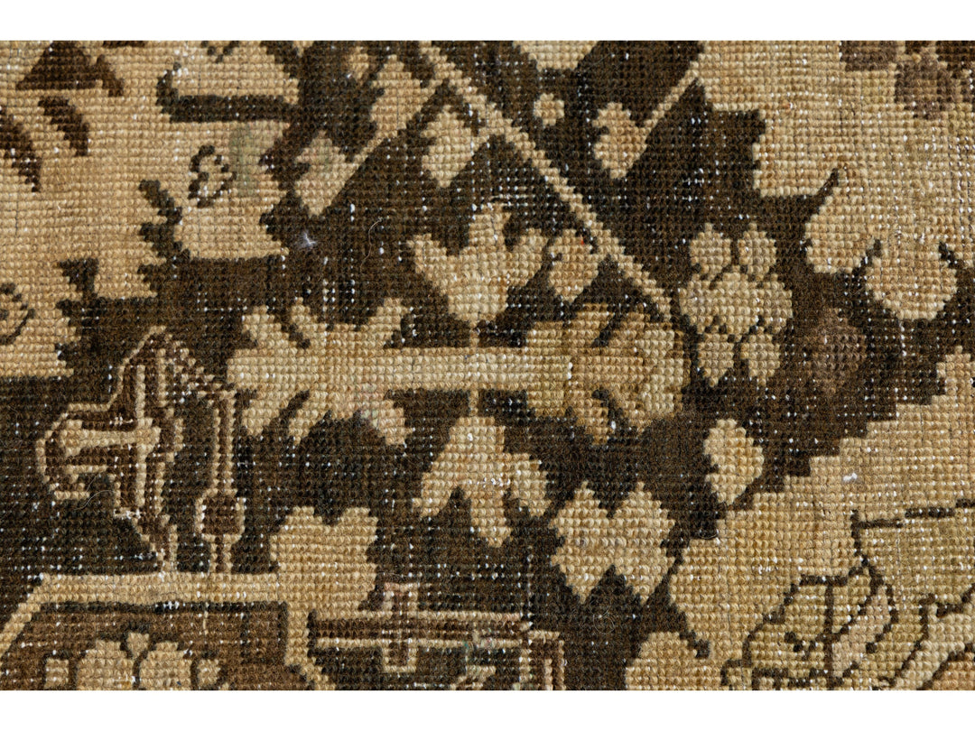 Antique Karabagh Wool Rug 7 X 18