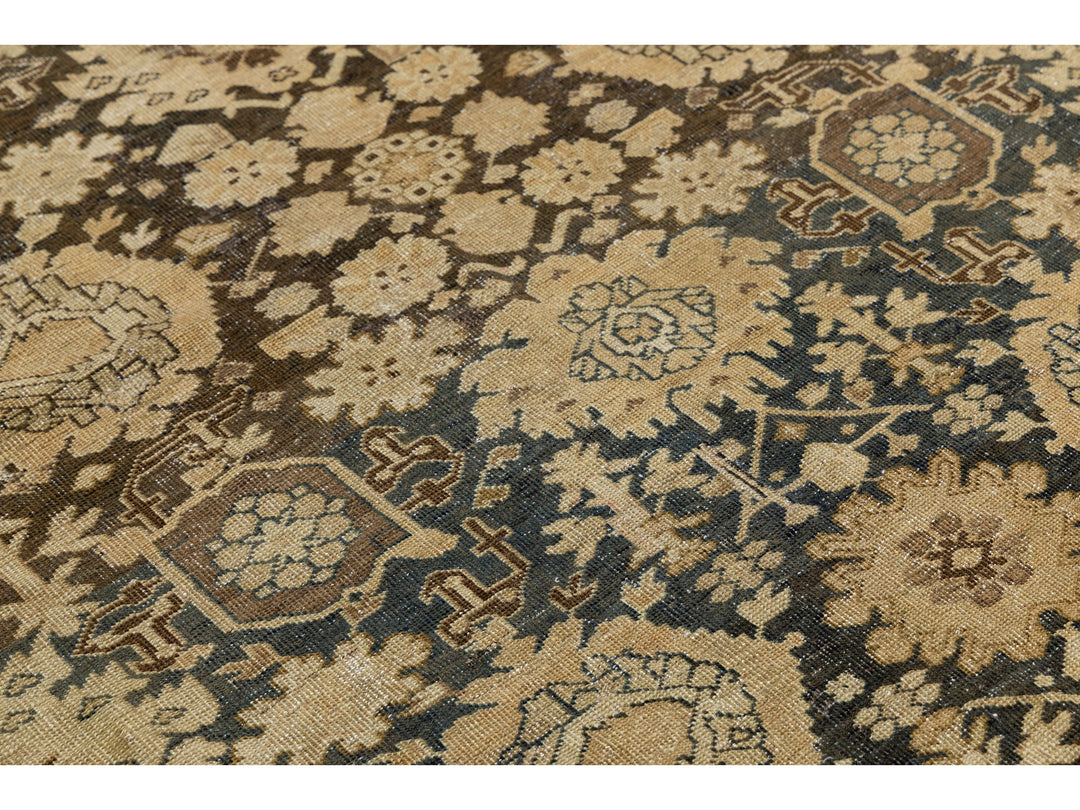 Antique Karabagh Wool Rug 7 X 18