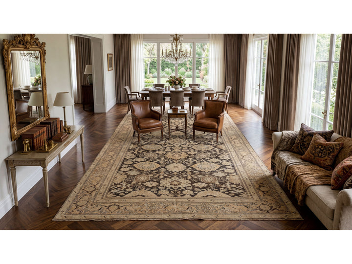 Antique Karabagh Wool Rug 7 X 18