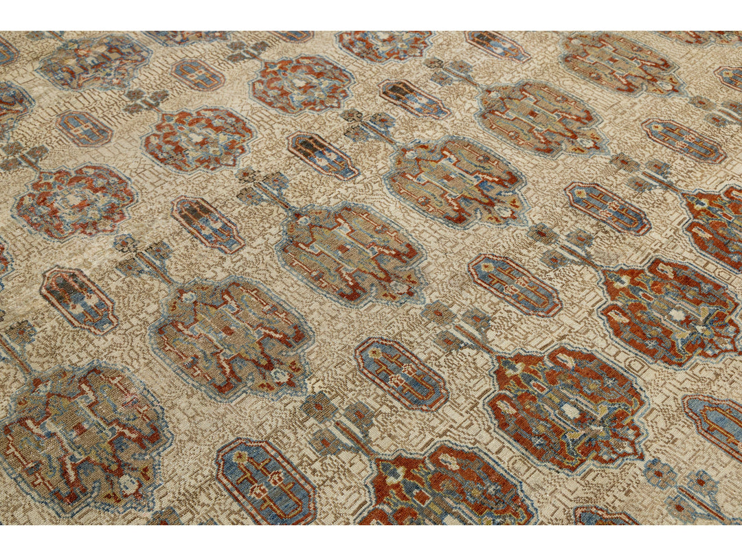 Antique Serab Wool Rug 11 X 14
