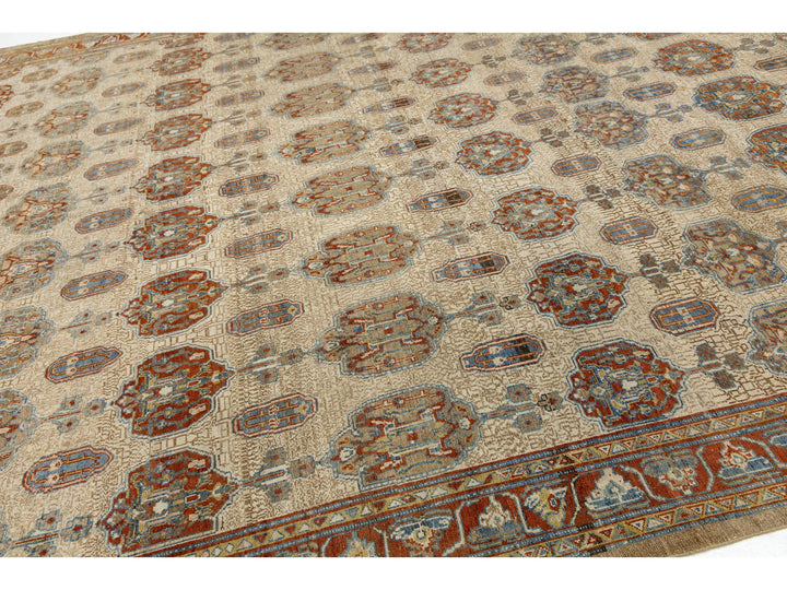 Antique Serab Wool Rug 11 X 14