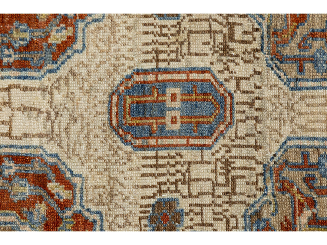 Antique Serab Wool Rug 11 X 14