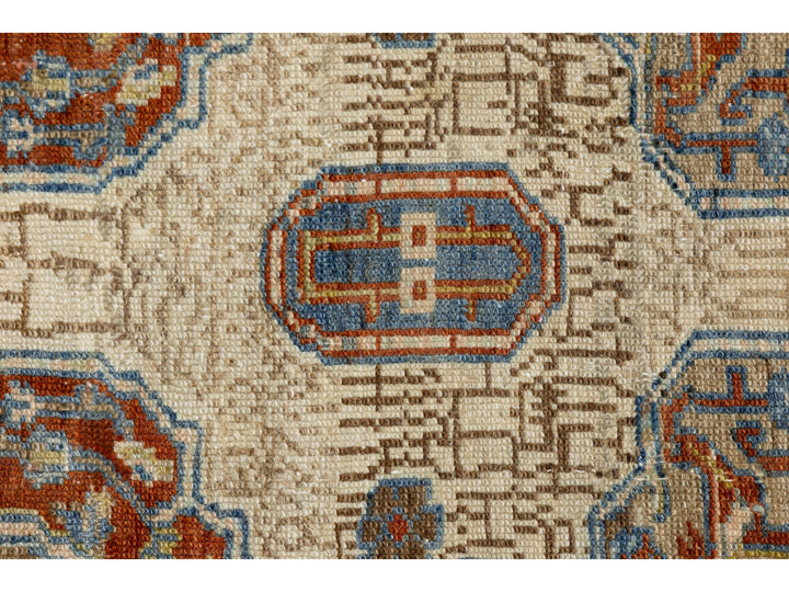 Antique Serab Wool Rug 11 X 14