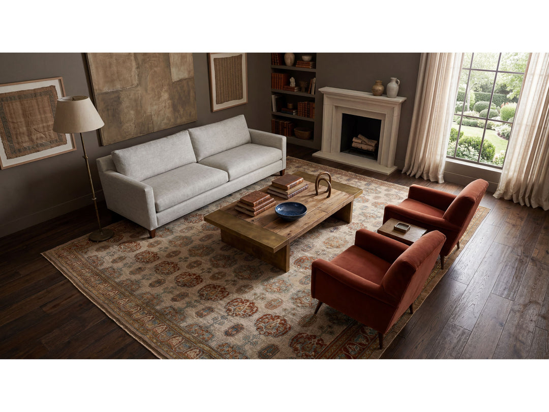 Antique Serab Wool Rug 11 X 14