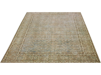 Antique Tabriz Wool Rug 11 X 16