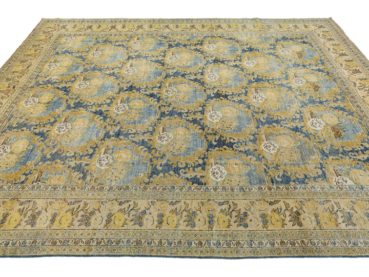 Antique Mahal Wool Rug 9 X 11