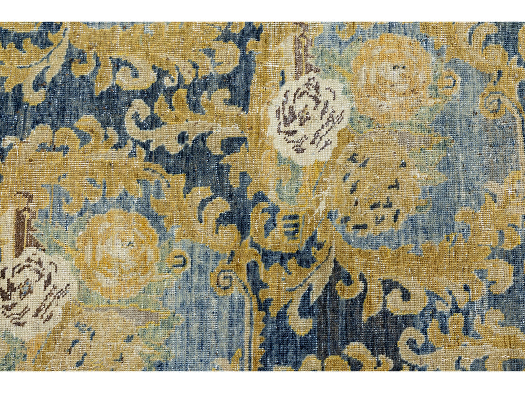 Antique Mahal Wool Rug 9 X 11