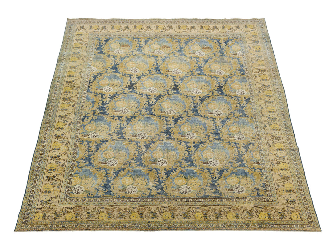 Antique Mahal Wool Rug 9 X 11