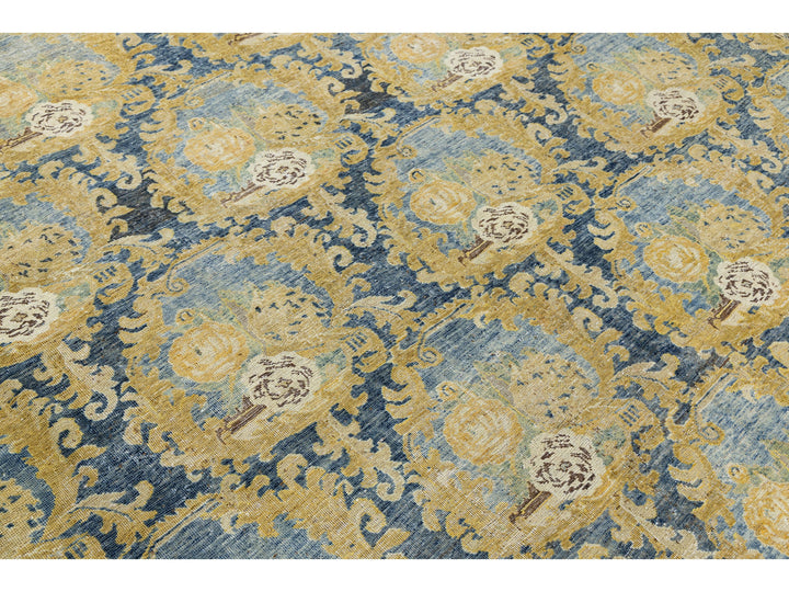 Antique Mahal Wool Rug 9 X 11