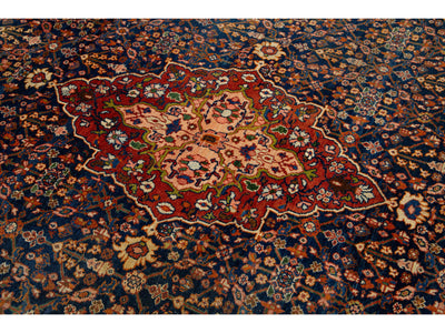 Antique Farahan Wool Rug 9 x 12