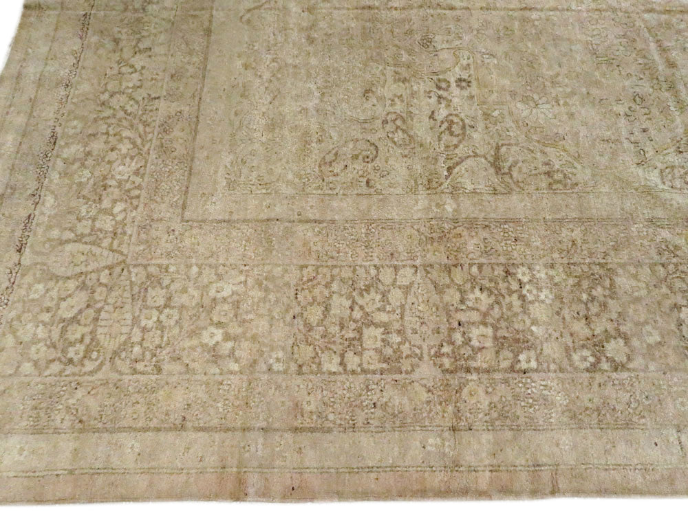 Antique Lahore Wool Rug 12 X 14