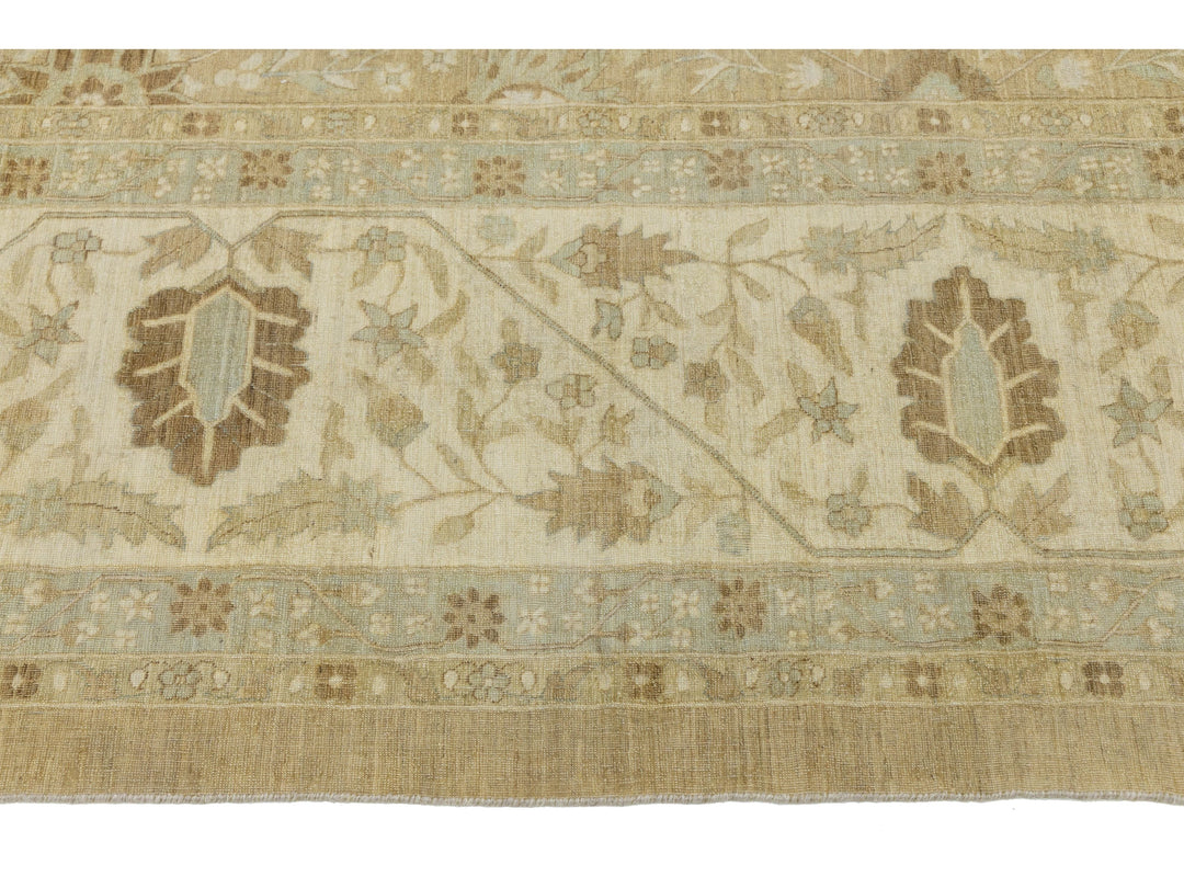 Modern Oushak Wool Rug 12 X 15