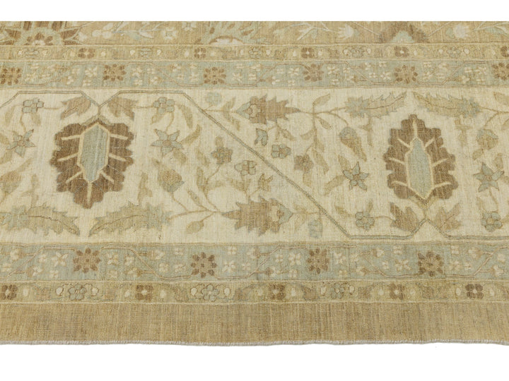 Modern Oushak Wool Rug 12 X 15